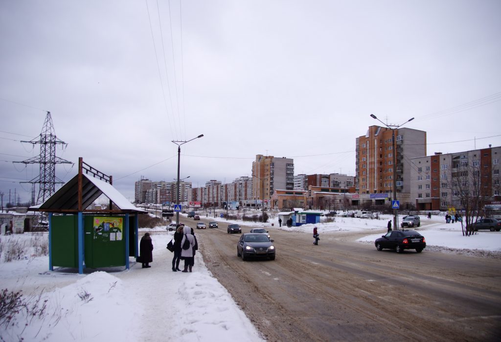 Город после снегопада
