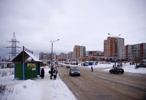Город после снегопада